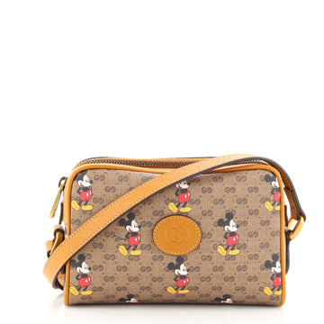 Gucci Disney Mickey Mouse Shoulder Bag Printed Mini GG Coated Canvas Mini