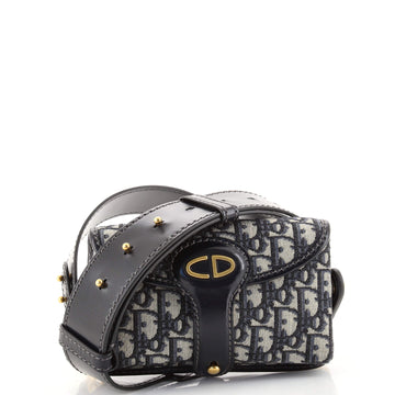 Christian Dior Saddle Bag Oblique Canvas Mini