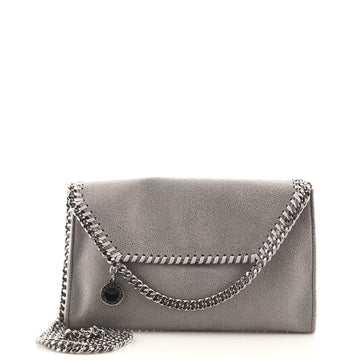 Stella McCartney Falabella Fold Over Flap Crossbody Bag Shaggy Deer Mini