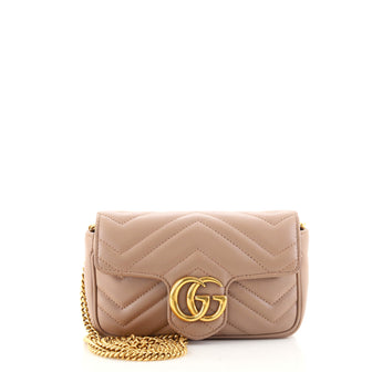 Gucci GG Marmont Flap Bag Matelasse Leather Super Mini