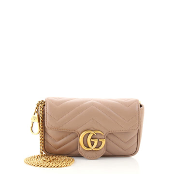 Gucci GG Marmont Flap Bag Matelasse Leather Super Mini