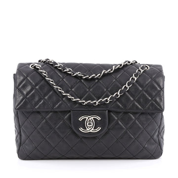 Chanel Classic Soft Flap Quilted Caviar Maxi