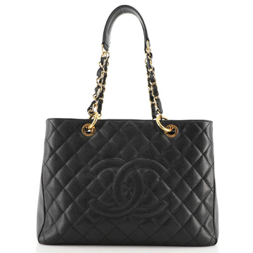 Chanel Grand Shopping Tote Quilted Caviar