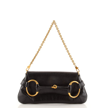Gucci Horsebit Chain Clutch Leather Medium