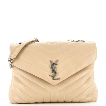 Saint Laurent LouLou Shoulder Bag Matelasse Chevron Leather Medium