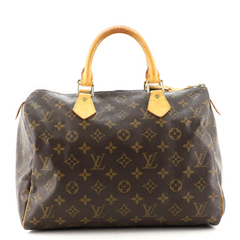 Louis Vuitton Speedy Handbag Monogram Canvas 30