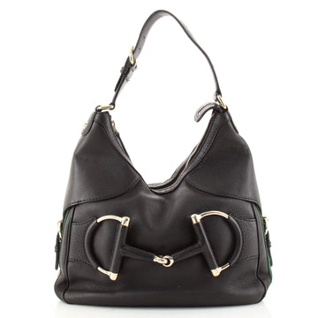 Gucci Web Horsebit Heritage Hobo Leather Medium