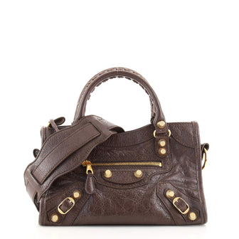 Balenciaga City Classic Studs Bag Leather Mini