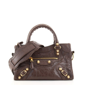 Balenciaga City Classic Studs Bag Leather Mini