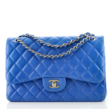 Chanel Classic Double Flap Bag Quilted Lambskin Jumbo