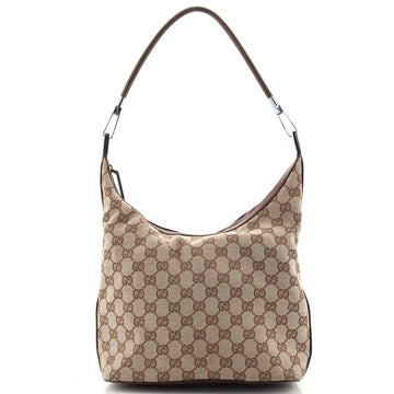Gucci Vintage Clasp Handle Hobo GG Canvas Medium