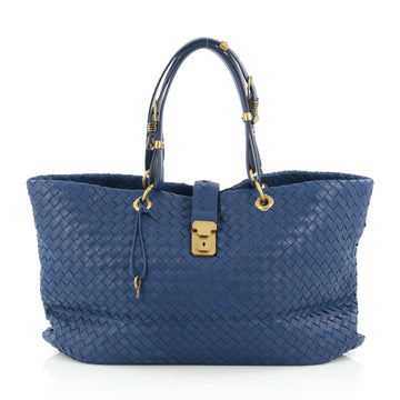 Bottega Veneta Capri Tote Intrecciato Nappa Large blue