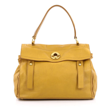 Saint Laurent Muse Two Handbag Leather Medium Yellow