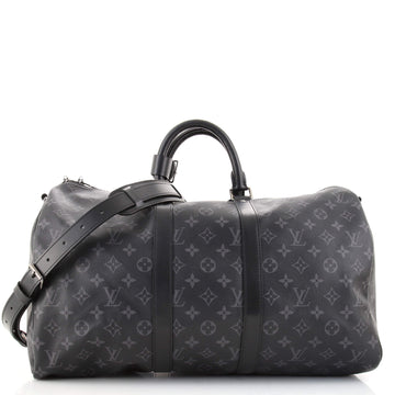 Louis Vuitton Keepall Bandouliere Bag Monogram Eclipse Canvas 45