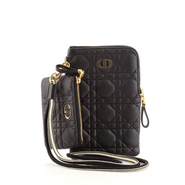 Christian Dior Caro Multifunctional Pouch Cannage Quilt Calfskin