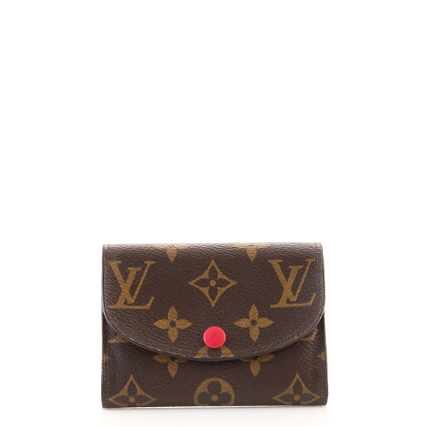 LOUIS VUITTON Rosalie Monogram Canvas Coin Purse Brown