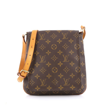 Louis Vuitton Musette Salsa Handbag Monogram Canvas PM Brown