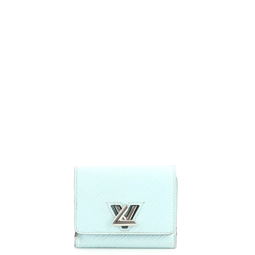 Twist leather wallet Louis Vuitton Blue in Leather - 36278429