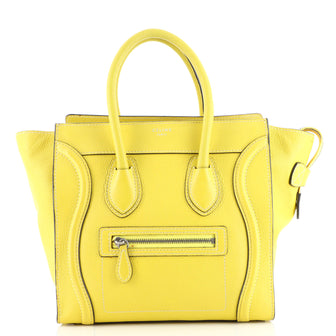 Celine Luggage Bag Grainy Leather Micro
