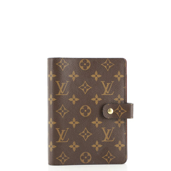 Louis Vuitton Ring Agenda Cover Monogram Canvas MM