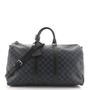 Louis Vuitton Keepall Bandouliere Bag Damier Cobalt 45