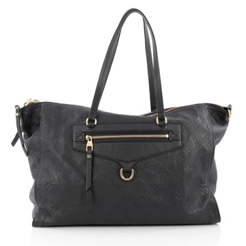 Louis Vuitton Lumineuse Handbag Monogram Empreinte Leather GM Blue