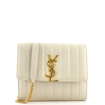 Saint Laurent Vicky Wallet on Chain Vertical Quilted Leather