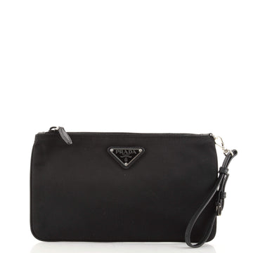 Prada Wristlet Zip Pouch Tessuto Medium
