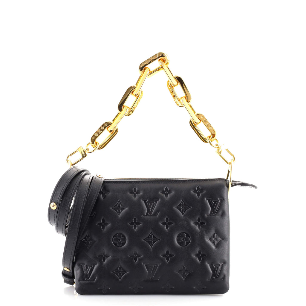 Túi đeo chéo nữ Louis Vuitton LV Coussin BB Black Màu Đen
