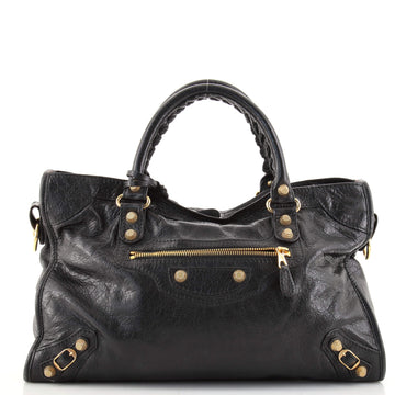 Balenciaga City Giant Studs Bag Leather Medium