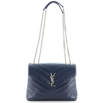Saint Laurent LouLou Shoulder Bag Matelasse Chevron Leather Small