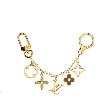 Louis Vuitton Fleur de Monogram Bag Charm and Key Holder Resin and Brass