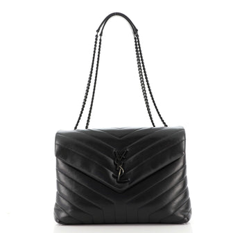 Saint Laurent LouLou Shoulder Bag Matelasse Chevron Leather Medium