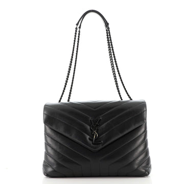 Saint Laurent LouLou Shoulder Bag Matelasse Chevron Leather Medium