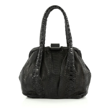 Salvatore Ferragamo Frame Shoulder Bag Python Medium