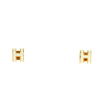 Hermes Pop H Stud Earrings Metal and Enamel Mini