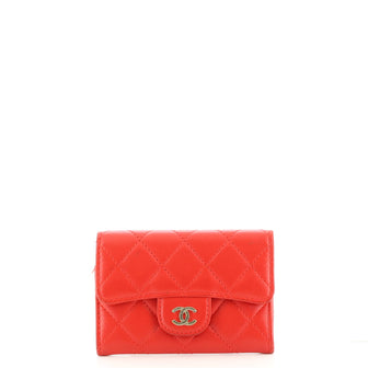 Chanel Classic Flap Card Case Quilted Lambskin