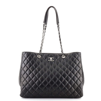 Chanel Classic CC Shopping Tote Quilted Calfskin Large