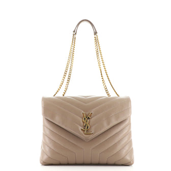 Saint Laurent LouLou Shoulder Bag Matelasse Chevron Leather Medium
