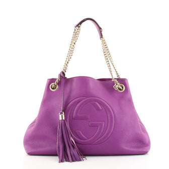 Gucci Soho Chain Strap Shoulder Bag Leather Medium