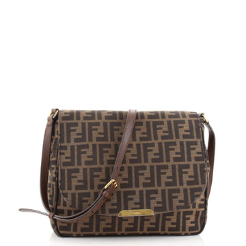 Fendi Flap Crossbody Bag Zucca Canvas Medium