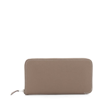Hermes Azap Zip Around Wallet Epsom Long Brown