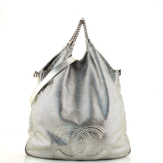 Chanel Rodeo Drive Hobo Perforated Leather Large