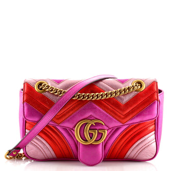 Gucci GG Marmont Flap Bag Matelasse Leather Small