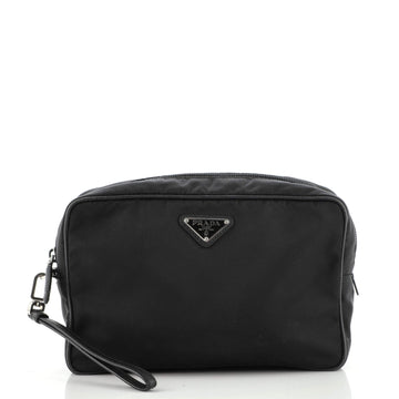 Prada Wristlet Toiletry Pouch Tessuto Large