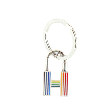Hermes Cadenas Quizz Rainbow Key Ring Lacquered Metal