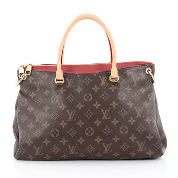 Louis Vuitton Pallas Tote Monogram Canvas Brown