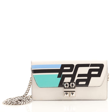 Prada Elektra Wallet on Chain Printed Leather