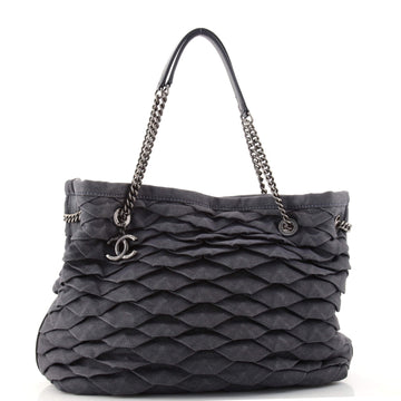 Chanel CC Shopping Tote Scale Effect Denim Medium
