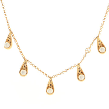 Louis Vuitton Pearlygram Supple Necklace Metal with Faux Pearls